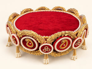 Handmade Pink God Idol Aasan/Singhasan/Chowki | 6, 8, 10 Inch