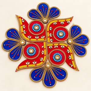 Royal Neelkamal Rangoli Décor