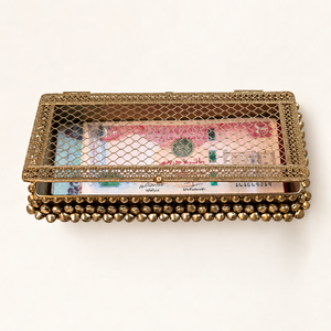 Handcrafted Antique-Finish Gift Box or Lifafa | Shagun & Keepsake Box