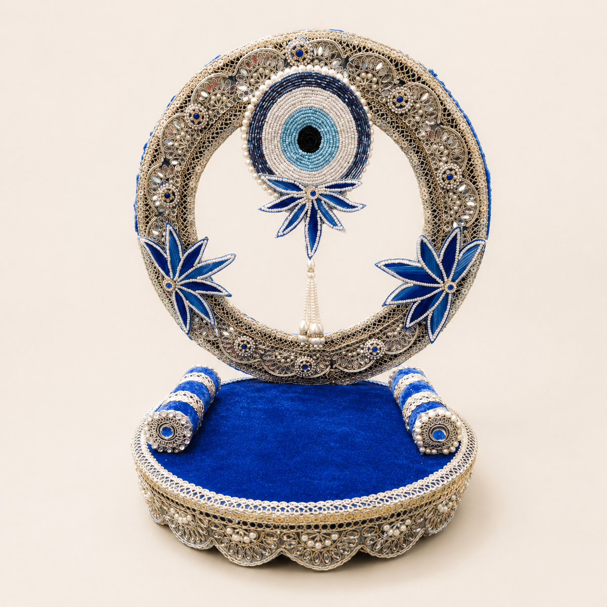 Handmade Krishna Singhasan / Pooja Aasan, Chowki – 12 Inch