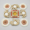 Ivory Blossom Royal Diya Rangoli Set