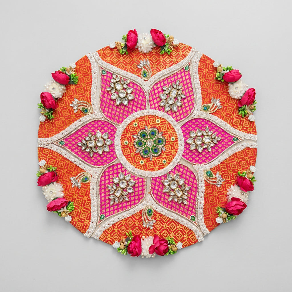 Gulabi Utsav Floral Rangoli Décor