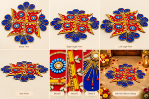 Royal Neelkamal Rangoli Décor