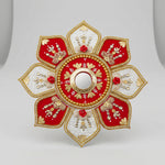 Royal Gulab Gold Floral Rangoli Décor