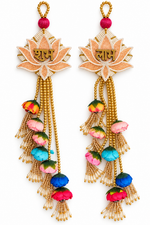 Shubh Labh Lotus Door Hanging Set