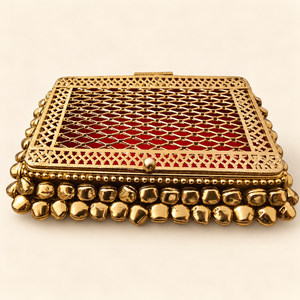 Shagun & Wedding Gift Box or Lifafa | Handcrafted Gold Cash & Jewellery Box